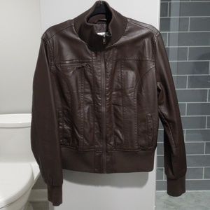 Xhilaration brown bomber jacket